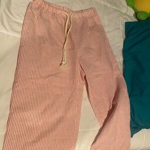 Tiktok shop pink stripe pants BRAND NEW WITH NO TAGS